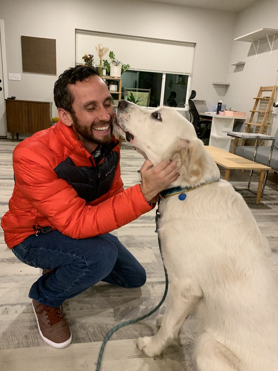 Dr. Jake Rodgers, DVM with a patient